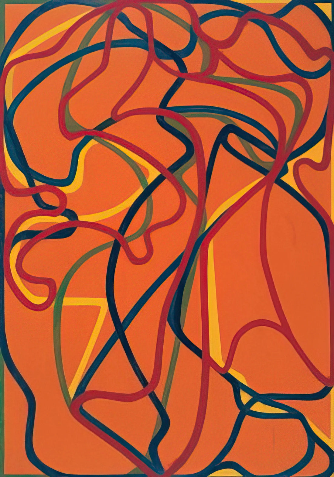 Brice Marden Images: A Journey Through His Iconic Paintings and Drawings - 6 Red Rock 1 - 2002 by Brice Marden