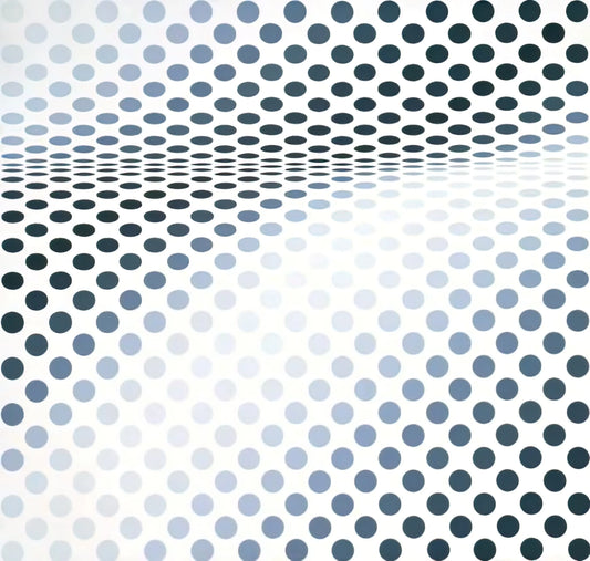 Bridget Riley Posters for Sale: A Curator's Guide to Collecting Op Art Masterpieces - HESITATE 1964 by Bridget Riley