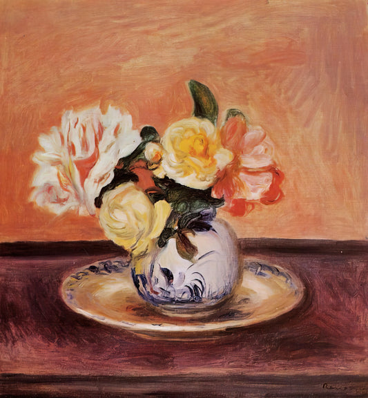 By the Seashore Renoir: A Masterpiece of Impressionist Leisure and Light - Vase of Flowers by Pierre-Auguste Renoir