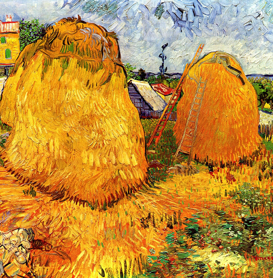 Café Terrace at Night Poster: A Collector's Guide to Van Gogh's Iconic Masterpiece - Haystacks in Provence by Vincent van Gogh