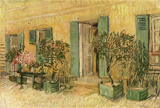 Café Van Gogh: The Artist's Nocturnal Vision of Arlesian Life - Exterior of a Restaurant at Asnieres by Vincent van Gogh