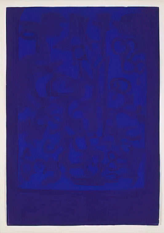 Carla Accardi Posters: A Vibrant Gateway to Post-War Italian Abstraction - Blue Viola - 1962 by Carla Accardi