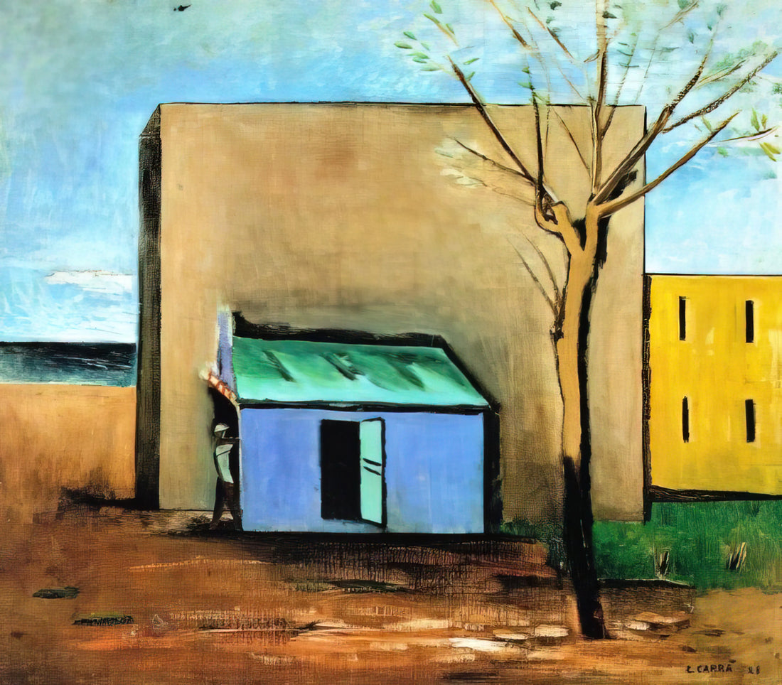 Carlo Carrà Prints: A Collector's Guide to the Futurist Master's Enduring Legacy - IL BERSAGLIO 1928 by Carlo Carra