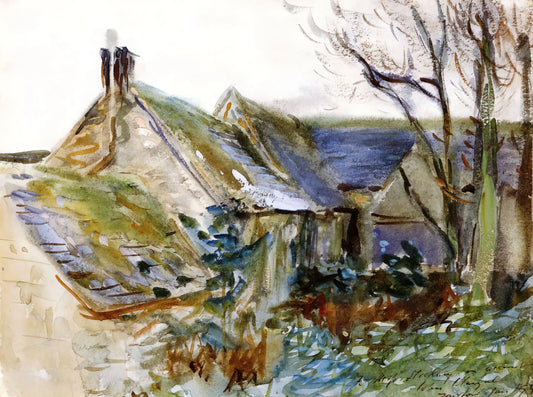 Carolus-Duran and John Singer Sargent: The Master-Apprentice Relationship That Shaped Modern Portraiture - Cottage at Fairford, Gloucestershire by John Singer Sargent