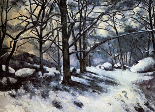 Cézanne and the Modern: How the Father of Modern Art Transformed Painting Forever - Melting Snow. Fontainbleau by Paul Cézanne