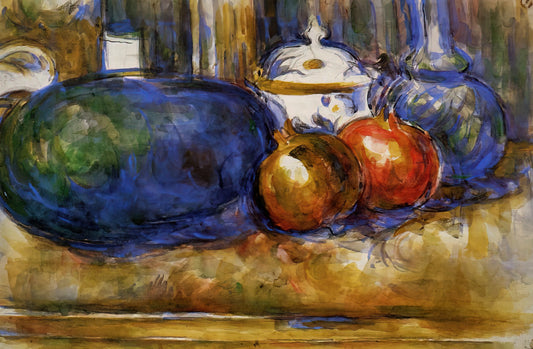 Cézanne at the Musée d'Orsay: A Curator's Guide to the Master's Legacy - Still Life with Watermelon and Pemegranates by Paul Cézanne