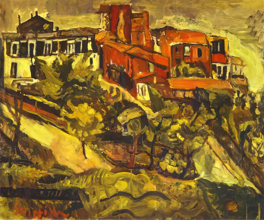 Chaim Soutine Artwork: The Tormented Genius of Expressionist Painting - RED HOUSES by Chaim Soutine