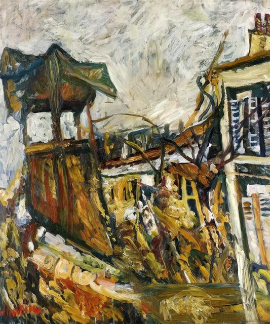 Chaim Soutine Reproductions: Capturing the Tormented Genius in Museum-Quality Prints - PARISIAN SUBURB by Chaim Soutine