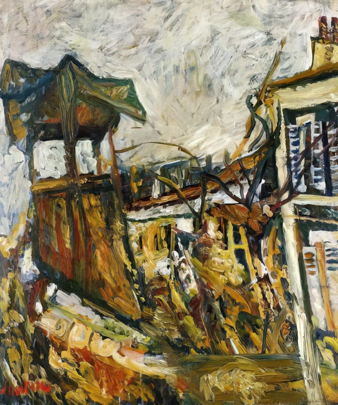 Chaim Soutine & Amedeo Modigliani: The Tumultuous Friendship That Shaped Modern Art - PARISIAN SUBURB by Chaim Soutine
