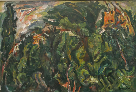 Chaïm Soutine: The Tormented Genius of Expressionist Painting - THE RED CASTLE OF CERET 1919 by Chaim Soutine