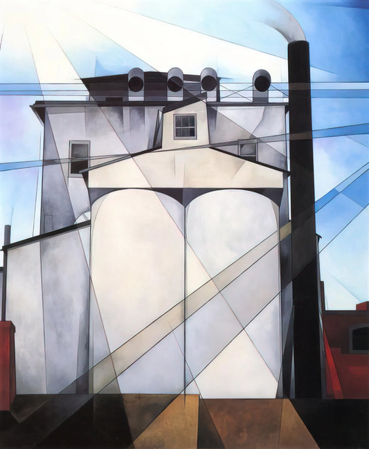 Charles Demuth Watercolor: Precisionist Mastery in Fluid Medium - My Egypt - 1927 by Charles Demuth