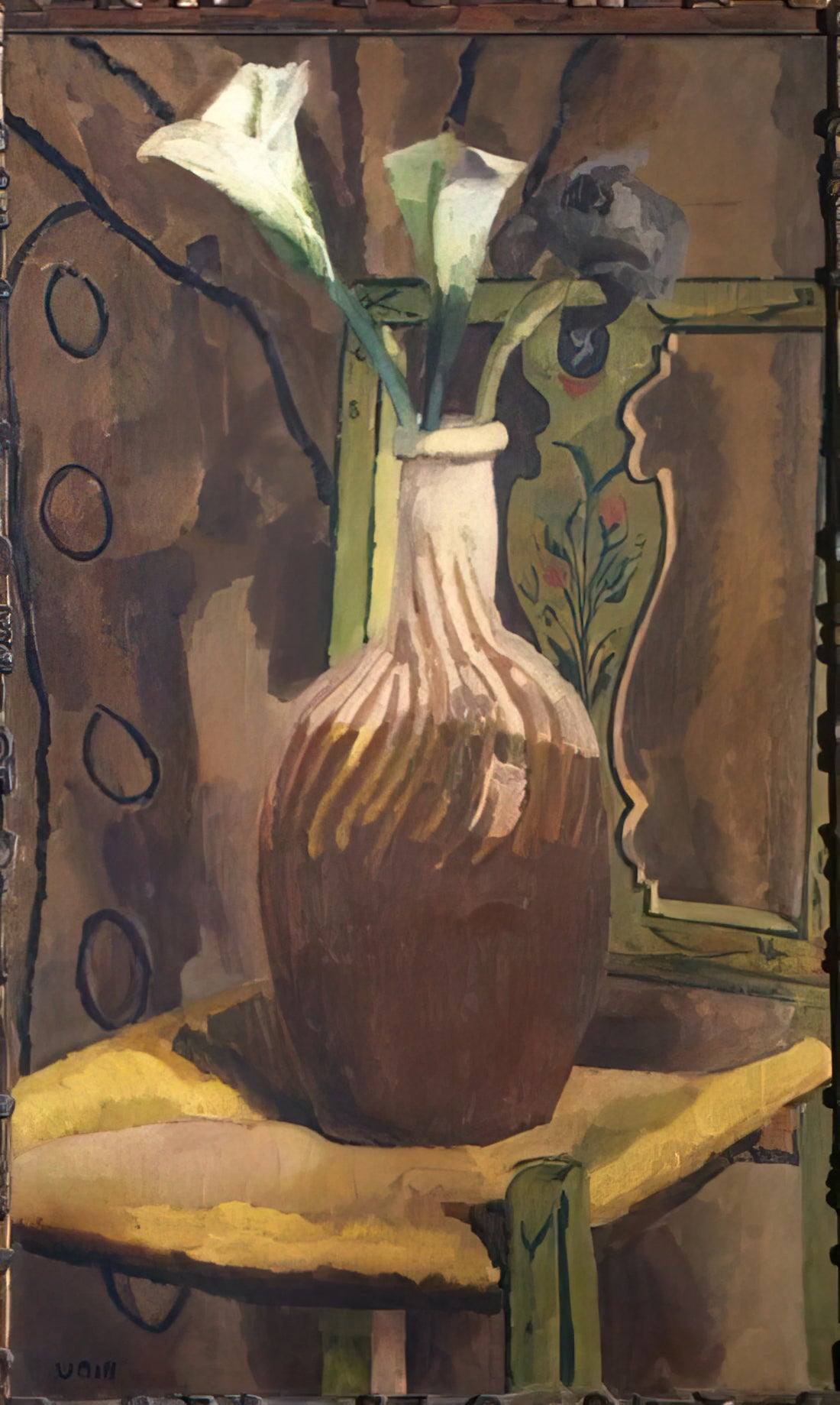 Charleston Vanessa Bell: The Artistic Heart of Bloomsbury's Country Retreat - ARUM LILIES 1919 by Vanessa Bell