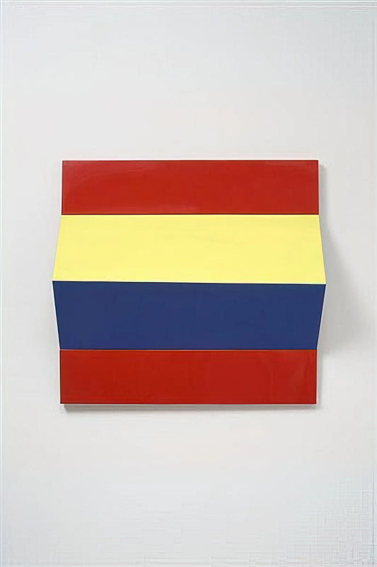 Charlotte Posenenske Acrylic Print: The Radical Legacy of a Minimalist Pioneer - Fold - 1966 by Charlotte Posenenske