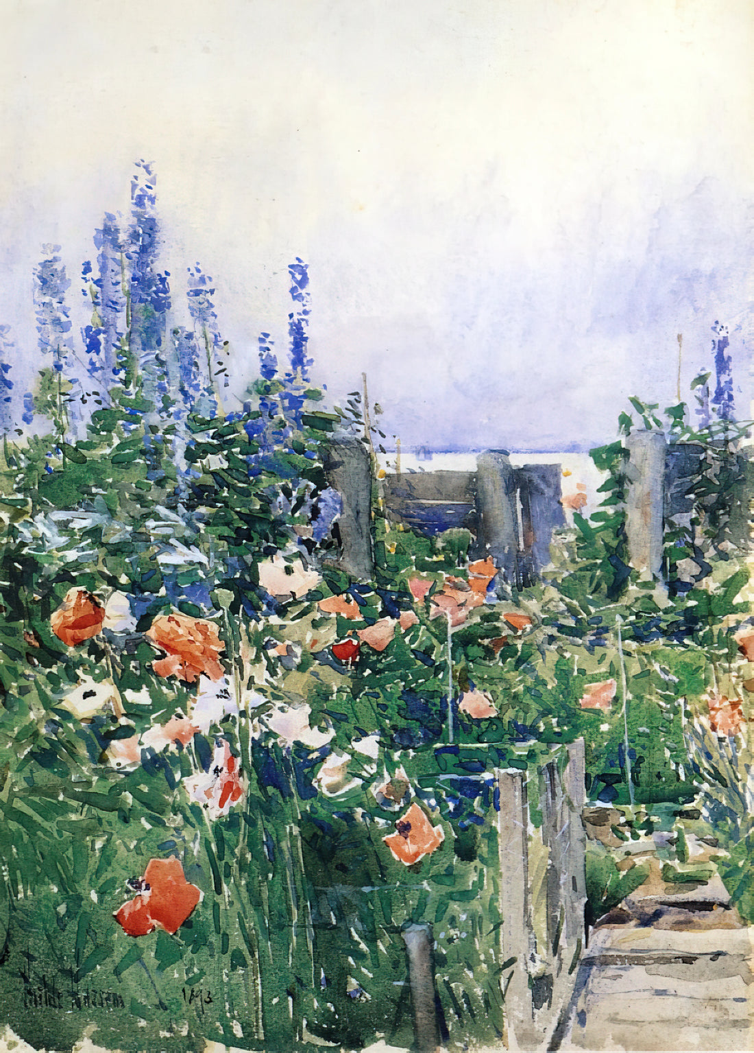 Childe Hassam Art Prints: A Collector's Guide to American Impressionism - Home of the Hummingbird by Childe Hassam