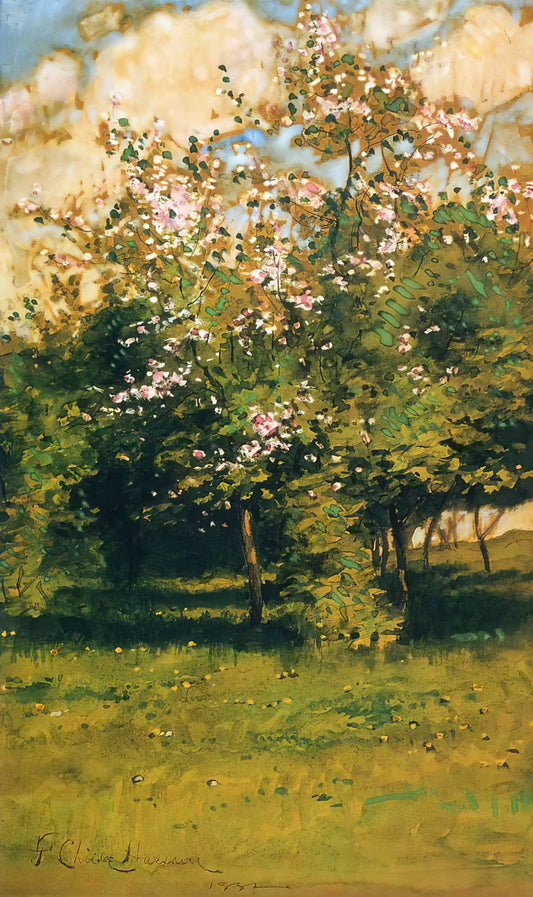 Childe Hassam Prints for Sale: A Collector's Guide to American Impressionism - Blossoming Trees by Childe Hassam