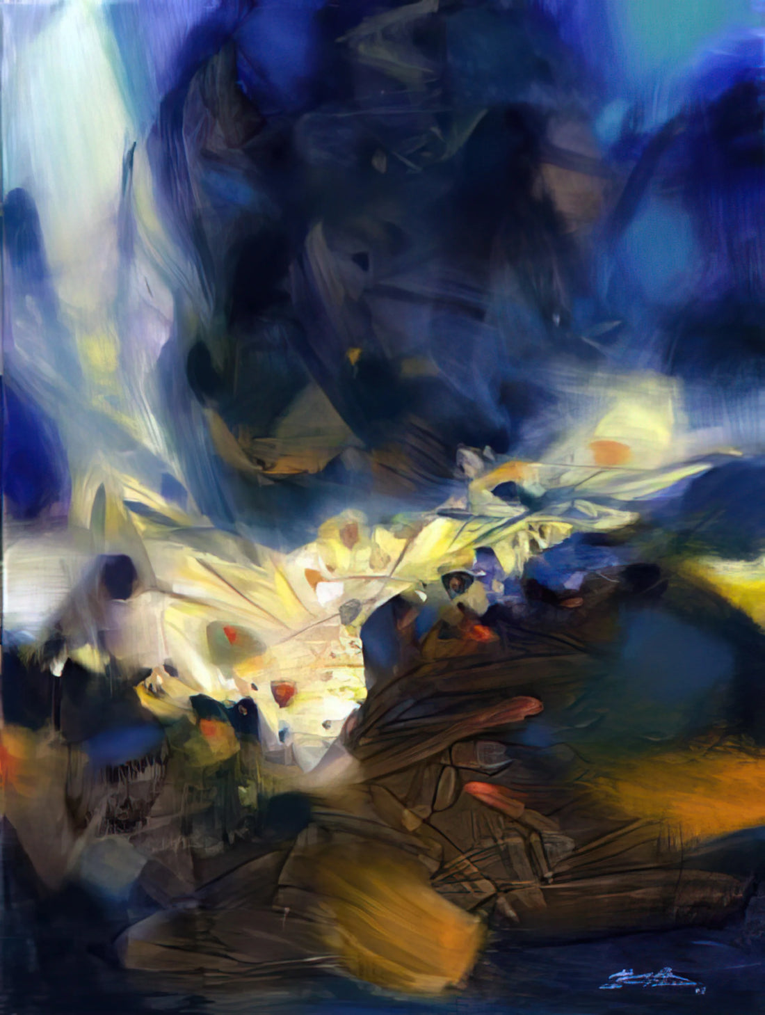 Chu Teh-Chun at Sotheby's: The Market Journey of a Modern Master - LE SOUFFLE QUI LIBERE LA MATIERE 2006 by Chu teh Chun