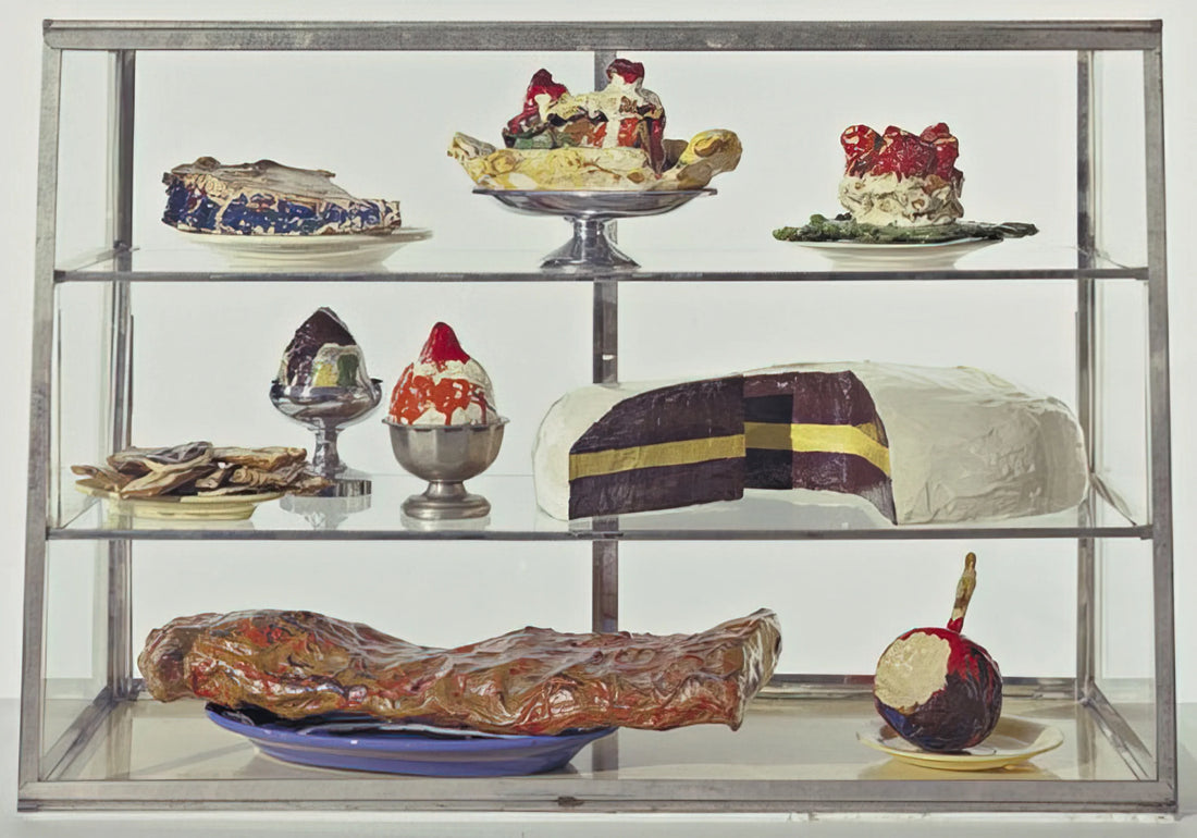 Claes Oldenburg Acrylic Print: A Guide to Pop Art's Monumental Whimsy - PASTRY CASE I 1962 by Claes Oldenburg
