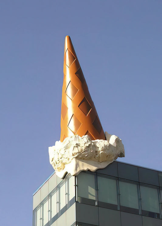 Claes Oldenburg Reproduction: The Art of Monumental Everyday Objects - DROPPED CONE COLLABORATION WITH VAN BRUGGEN 2001 by Claes Oldenburg