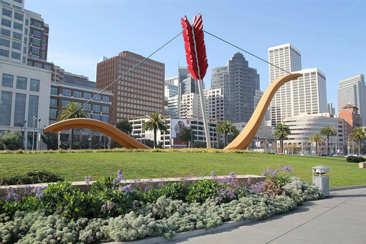 Claes Oldenburg's Most Famous Artwork: The Monumental Poetry of Everyday Objects - CUPID S SPAN COLLABORATION WITH VAN BRUGGEN 2002 by Claes Oldenburg