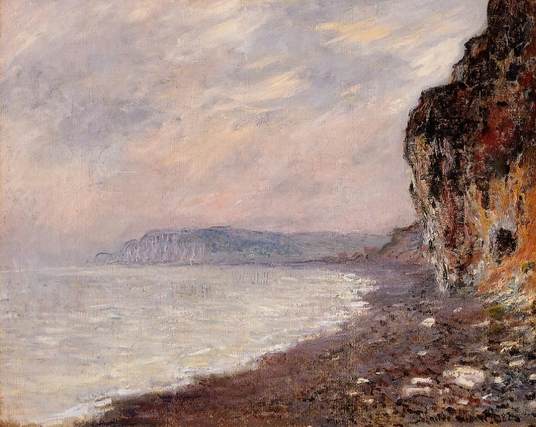 Claude Monet Floral Paintings: A Master's Obsession with Light and Color - Cliffs at Pourville in the Fog by claude monet