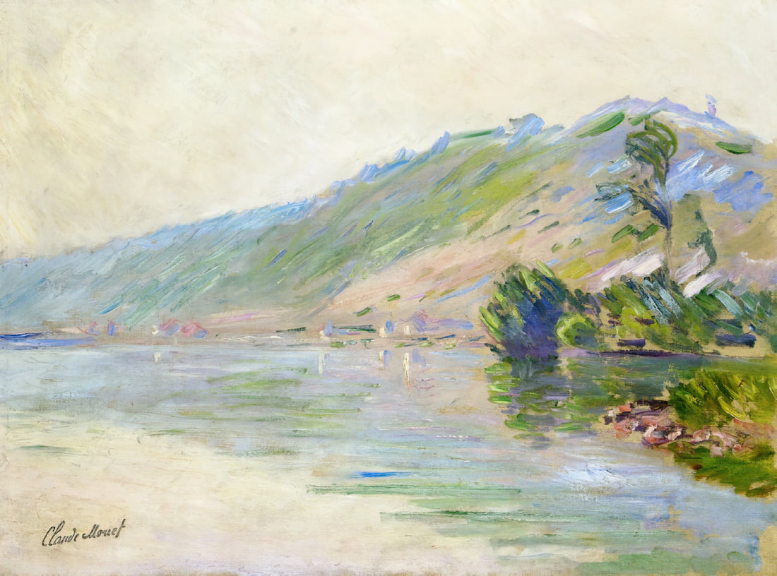 Claude Monet Gallery: A Curated Journey Through the Impressionist Master's Vision - The Seine at Port-Villes, Clear Weather by claude monet