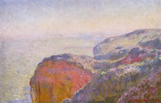 Claude Monet Prints: A Curated Guide to Impressionist Masterpieces for Your Collection - Cliff near Dieppe in the Morning by claude monet