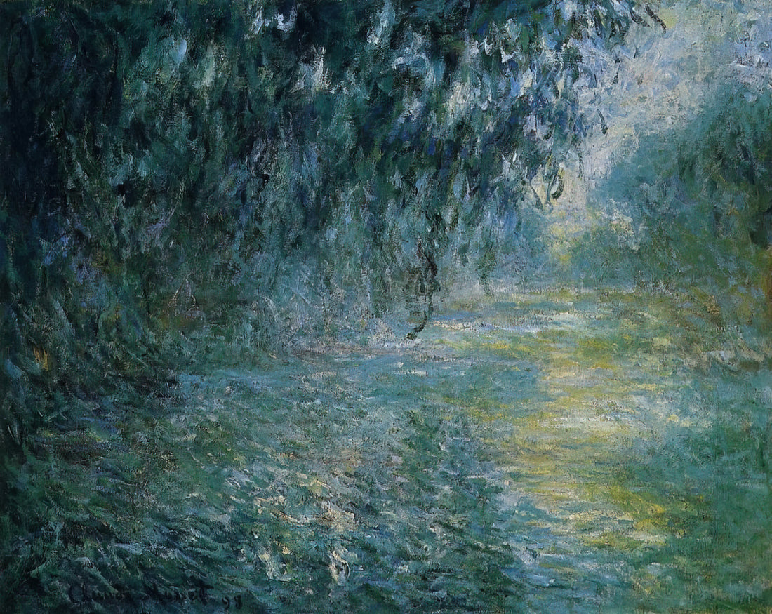 Claude Monet The Magpie: A Masterpiece of Winter Light and Impressionist Innovation - Morning on the Seine in the Rain by claude monet