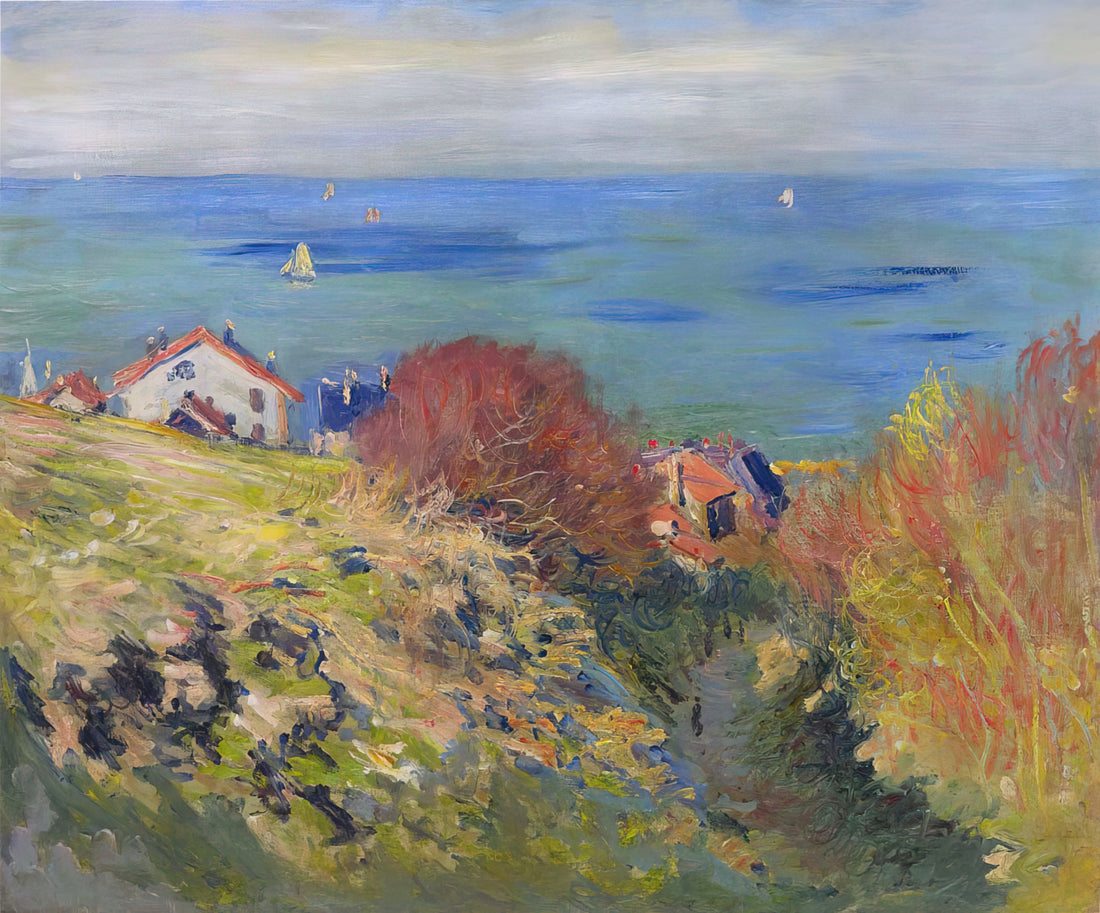 Claude Monet Winter: The Impressionist Master's Frosty Transformations - Pourville by claude monet