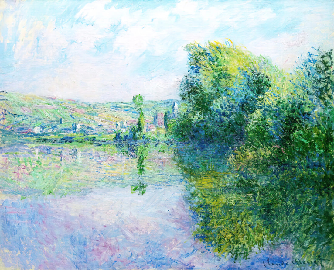 Claude Monet & Louis Vuitton: When Impressionism Meets Luxury Fashion - The Siene at Vetheuil by claude monet