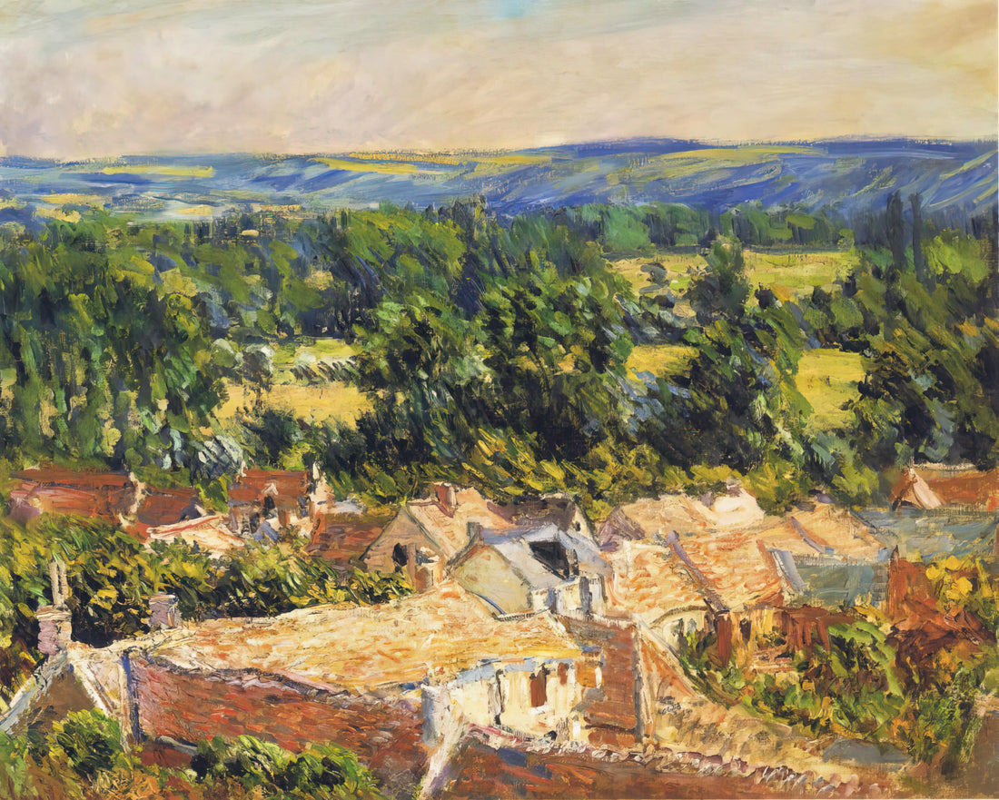 Claude Monet: The Visionary Impressionist Who Transformed Art - View on village of Giverny by claude monet