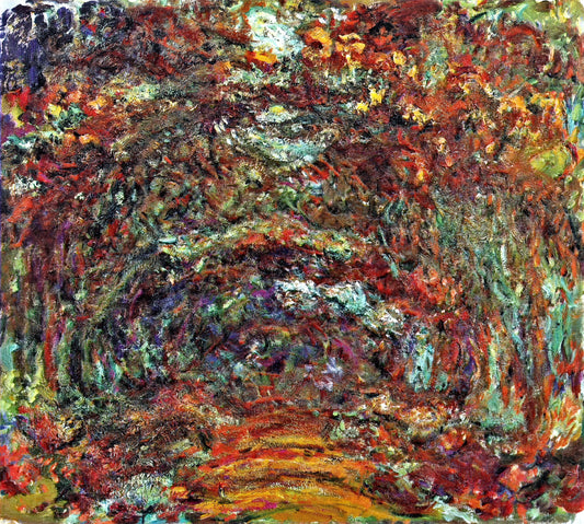Claude Monet: The Water Lilies Painter Who Transformed Modern Art - The Rose Path, Giverny by claude monet