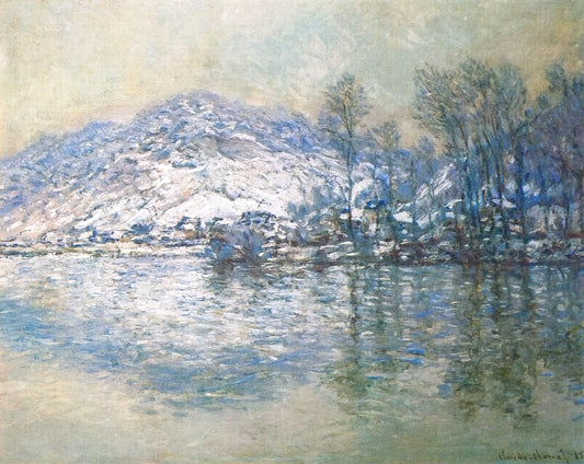 Claude Monet's Most Famous Artworks: A Curator's Guide to His Iconic Masterpieces - The Seine at Port Villez, Snow Effect by claude monet