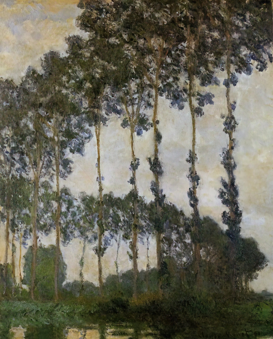 Claude Monet's The Artist's Garden at Vétheuil: A Masterpiece of Impressionist Gardening - Poplars at Giverny by claude monet