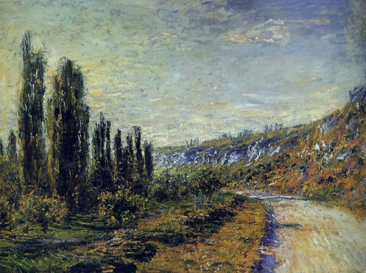 Claude Monet's The Magpie: A Masterpiece of Light and Winter Atmosphere - The Road from Vetheuil by claude monet