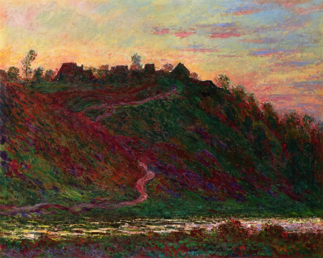 Claude Monet's Top 10 Paintings: A Curator's Guide to His Masterpieces - The Village of La Roche-Blond, Sunset by claude monet