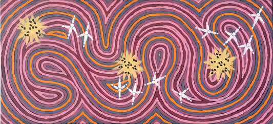 Clifford Possum Tjapaltjarri: The Master Storyteller of Australian Aboriginal Art - Worm Dreaming - 1996 by Clifford Possum Tjapaltjarri