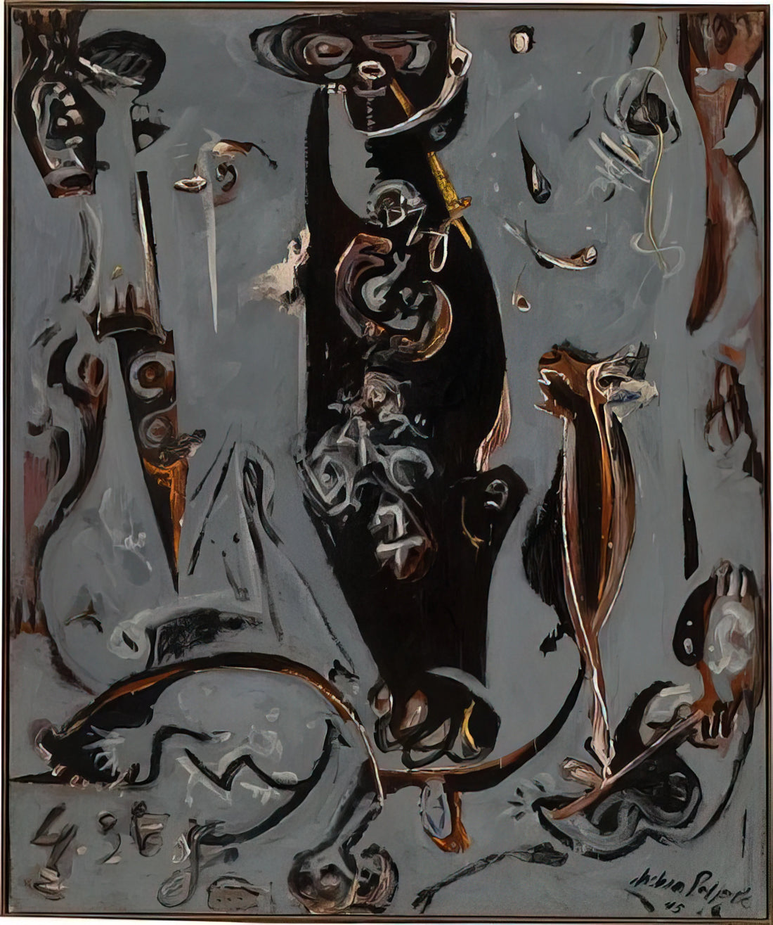Convergence by Jackson Pollock: The Abstract Expressionist Masterpiece as an Art Print - TOTEM LESSON 2 1945 by Jackson Pollock