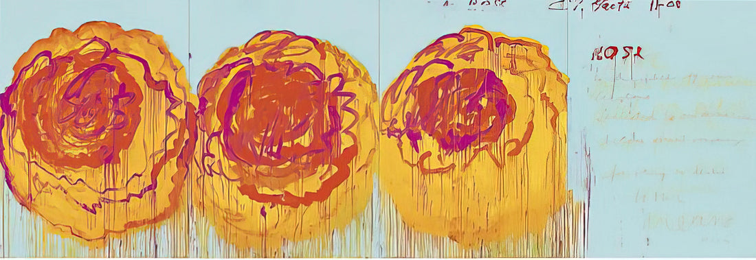 Cy Twombly at the Pompidou: A Definitive Exploration of the Artist's Legacy and Influence - The Rose  I  by Cy Twombly