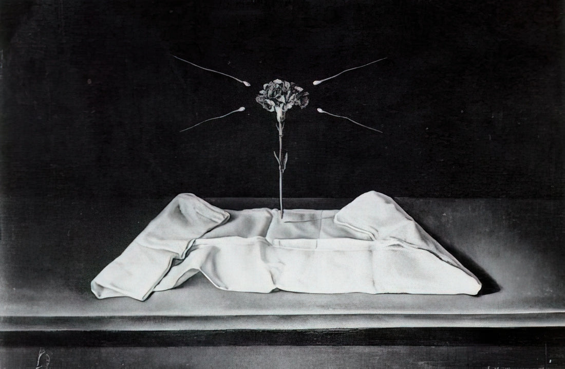 Dali Abraham Lincoln Print: Surrealist Vision of an American Icon - MYSTICAL CARNATION 1951 by Salvador Dali