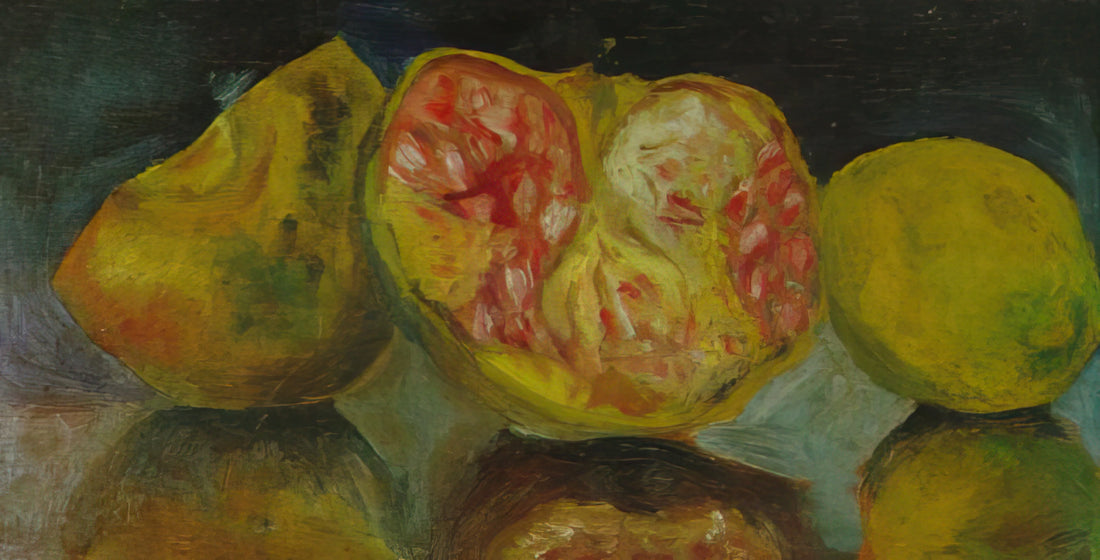 Dali Christmas: The Surrealist's Unconventional Holiday Vision - STILL LIFE POMEGRANATES by Salvador Dali