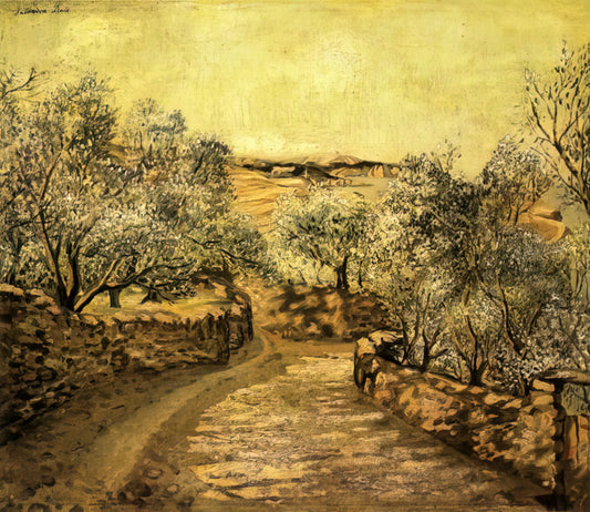 Dali Cross: Decoding the Surrealist Symbol in Salvador Dalí's Iconic Art - THE LANE TO PORT LLIGAT WITH VIEW OF CAP CREUS by Salvador Dali