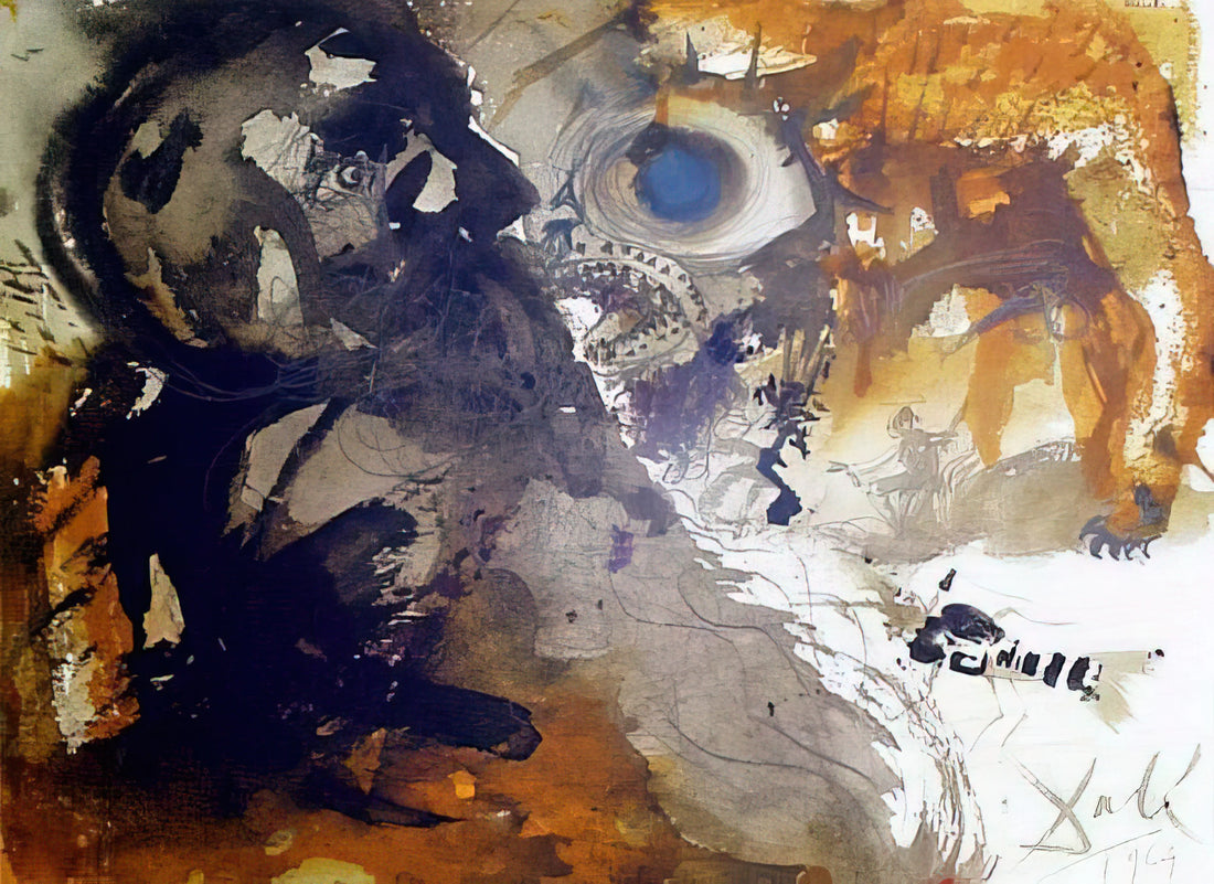 Dali Opera: The Surrealist Master's Theatrical Vision and Stage Designs - LEVIATHAN JOB 40 21 1967 by Salvador Dali