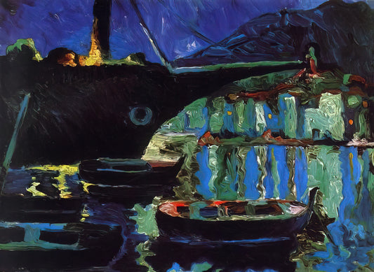 Dali Original Lithograph: A Collector's Guide to Authenticity, Value, and Legacy - PORT OF CADAQUES NIGHT by Salvador Dali