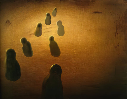 Dali Pieces: A Curator's Guide to the Surrealist Master's Iconic Works - STUDY FOR DEOXYRIBONUCLEIC ACID ARABS by Salvador Dali