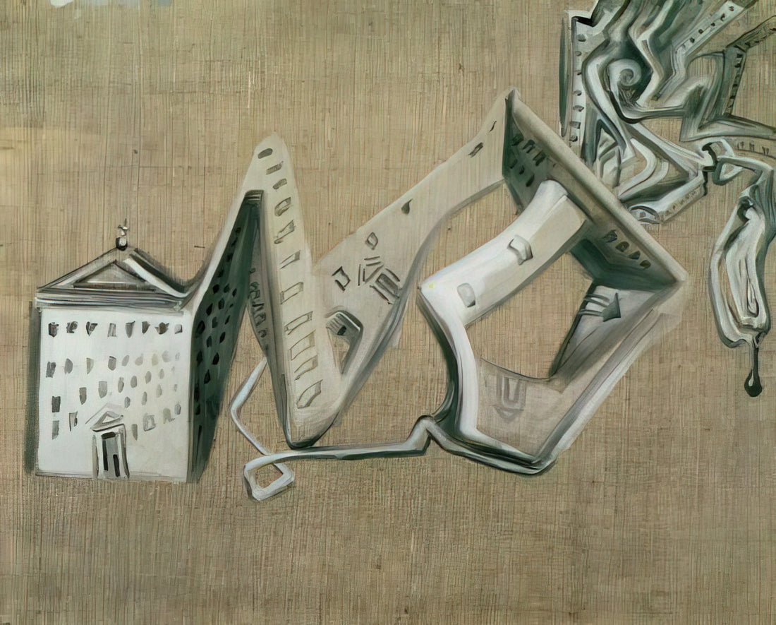 Dali and Pop Art: The Surrealist's Unlikely Influence on a Revolutionary Movement - ARCHITECTURAL CONTORTION OF EL ESCORIAL by Salvador Dali