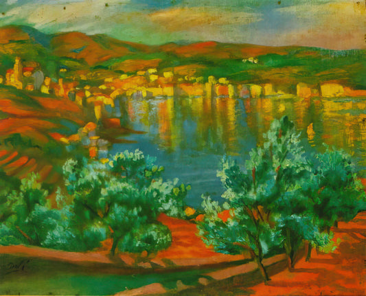 Dalivision Lithograph: The Surrealist Master's Revolutionary Printmaking Technique - FESTIVAL OF ST LUCIA AT VILLAMALLA by Salvador Dali