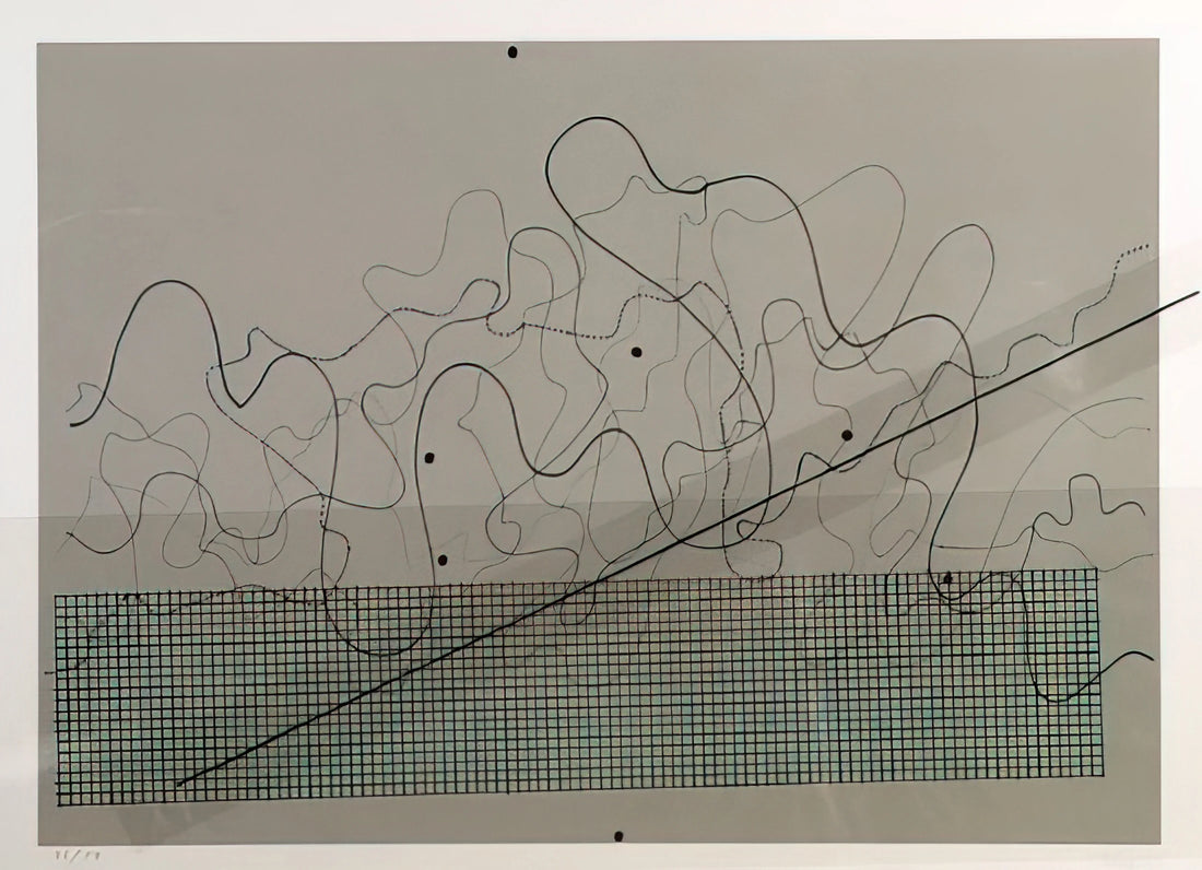 David Tudor and John Cage: The Revolutionary Collaboration That Redefined Music and Art - Fontana Mix Dark Grey - 1981 by John Cage