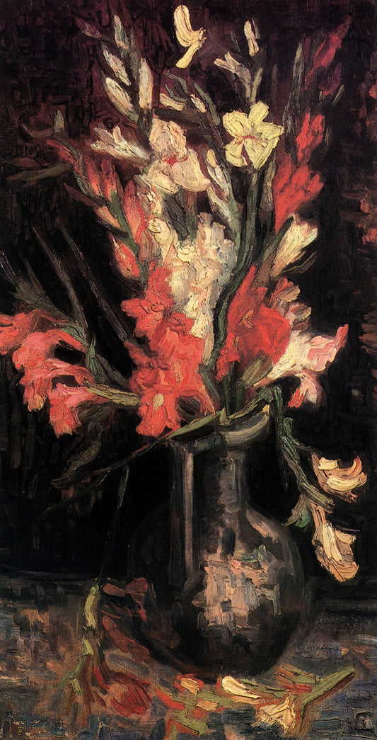 Dear Theo: The Autobiography of Vincent van Gogh Through His Letters - Vase with Red Gladioli by Vincent van Gogh