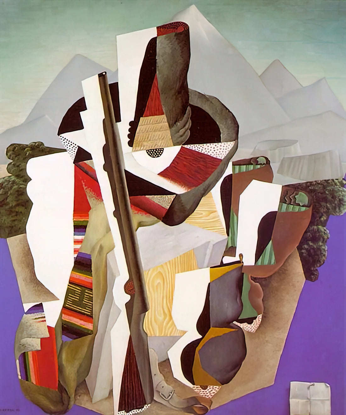 Diego Rivera at the Portland Art Museum: A Collector's Guide to His Artistic Legacy - ZAPATISTA LANDSCAPE THE GUERRILLA 1915 by Diego Rivera