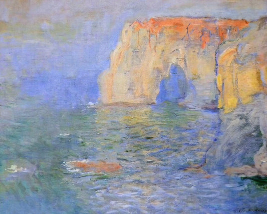 Easy Claude Monet Paintings: An Accessible Guide to Impressionism's Master - The Manneport, Reflections of Water by claude monet